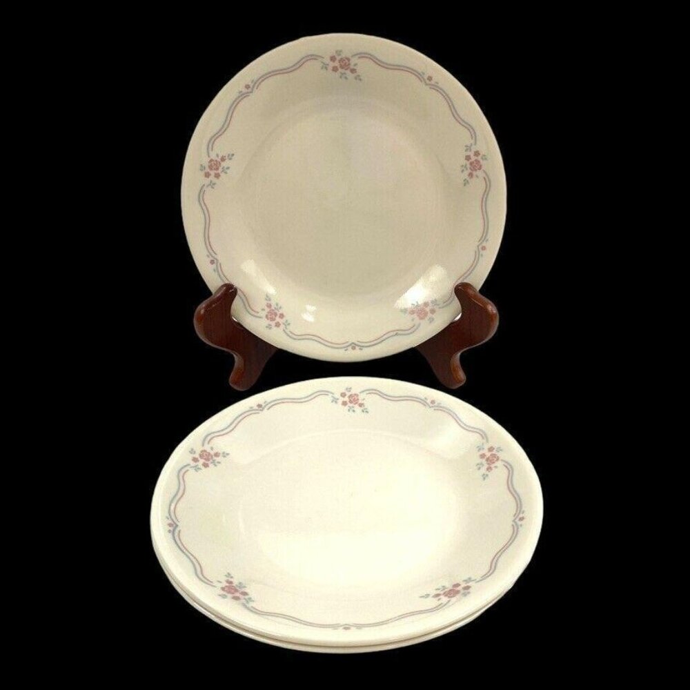 Corelle English Breakfast 3 Dessert Bread & Butter Plates